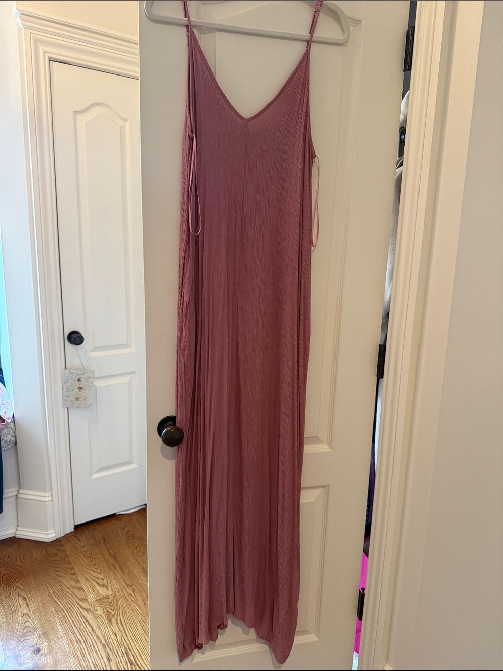 lovestitch Mauve Slip Maxi Dress with Adjustable Straps